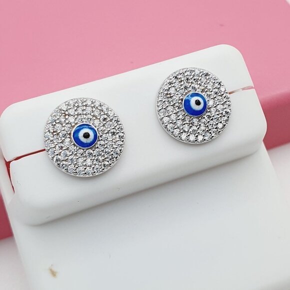 "925 Sterling Silver Cubic Zirconia Earrings, U19254552 - Picture 3 of 9